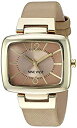 【中古】【輸入品・未使用】Nine West レディース NW/1856NTNT ゴールド調とタンの質感のストラップウォッチ