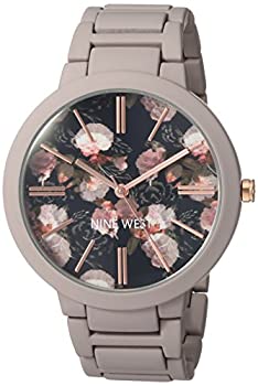 【中古】【輸入品・未使用】(ナインウエスト) Nine West ブレスレットウォッチ マット モーブ ゴム製 レディース NW/2096BKGY