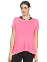 yÁzyAiEgpzUnder Armour Women's Whisperlight Short Sleeve Foldover Shirt%J}% Mojo Pink (641)/Tonal%J}% X-Large