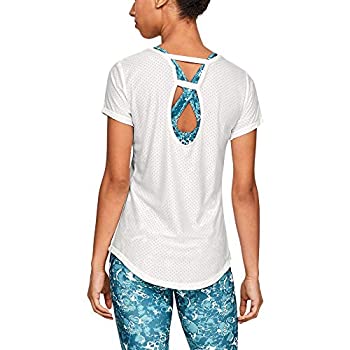 【中古】【輸入品・未使用】Under Armour レディース スポーツメッシュ半袖シャツ S ホワイト