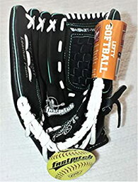 【中古】【輸入品・未使用】Rawlings Lefty ソフトボールグローブ 11.5インチ ブラック/ティール