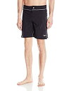 【中古】【輸入品・未使用】SpeedoメンズEmbossed Geo Packable Boardshortワークアウト& Swim Trunks L ブラック