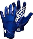 yÁzyAiEgpz(Small%J}% Navy/Navy) - Battle Adult Double Threat Football Gloves