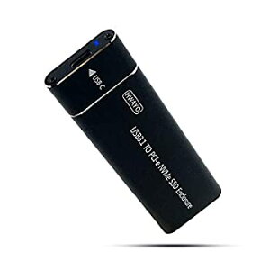 【輸入品・未使用】HWAYO USB 3.1 ポータブル NVMe SSD エンクロージャケース M.2 M Key NVMe SSD用 ブラック安売り