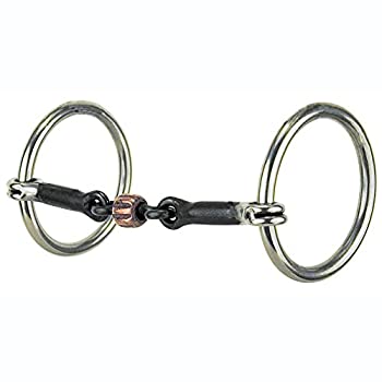 【中古】【輸入品・未使用】Reinsman Dogbone Copper Roller Snaffle O-Ring Bit