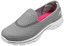 【中古】【輸入品・未使用】Skechers Performance レディース Go Walk 3 スリップオンウォーキングシューズ US サイズ: 24.5 カラー: グレー