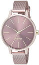 【中古】【輸入品・未使用】Nine West レディースメッシュブレスレットウォッチ ピンク