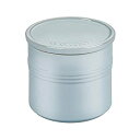 【中古】【輸入品・未使用】Le Creuset メタリックコースタルブルーエナメルストーンウェア 1.5クォートキャニスター 蓋付き