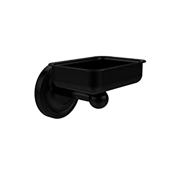 【中古】【輸入品・未使用】Allied Brass R-WG2-BKM Soap Dish with glass liner%カンマ% Matte Black