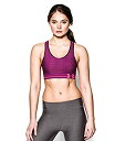 【中古】【輸入品・未使用】(アンダーアーマー) Under Armour レディース ミッドプリントスポーツブラ X-Small パープル