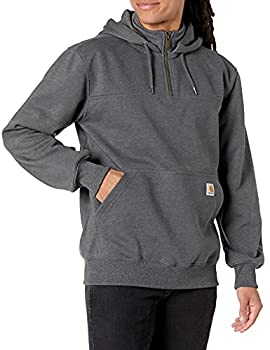 【中古】【輸入品・未使用】Carhartt Men's Big & Tall Rain Defender Paxton Heavy Weight Hooded Zip Mock Sweatshirt%カンマ% Carbon Heather%カンマ% Large/Tall