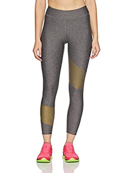 【中古】【輸入品・未使用】Under Armour Women's HeatGear Armour Graphic Ankle Crop%カンマ% Charcoal Light Heath /Metallic Gold%カンマ% X-Large