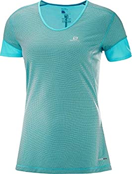 Clothing Accessories (Caps, Ties, Belts) - 【中古】【輸入品・未使用】[サロモン] Tシャツ Trail Runner Short Sleeve TEE Women (トレイル ランナー ショート スリーブ ティー レディース) Blue Curacao/Charcoal M