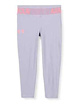 【中古】【輸入品・未使用】Under Armour Girls' HeatGear Ankle Crop Leggings%カンマ% Purple Dusk (555)/Peach Frost%カンマ% Youth X-Large