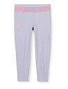 【中古】【輸入品・未使用】Under Armour Girls' HeatGear Ankle Crop Leggings%カンマ% Purple Dusk (...