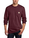【中古】【輸入品・未使用】Carhartt (カーハート) メンズ ワークウェア ジャージ ポケット付き 長袖シャツ K126 (レギュラーサイズ ビッグ/トー...