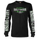 【中古】【輸入品・未使用】Harley-Davidson Military - メンズ 長袖 グラフィックTシャツ - Ramstein AB | Villai...