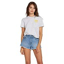【中古】【輸入品・未使用】Volcom Junior's Women's Mid Rise Raw Hem Denim Short
