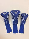 【中古】【輸入品・未使用】空軍のセット3ゴルフHeadcovers、Long Necks、ロイヤルブルー