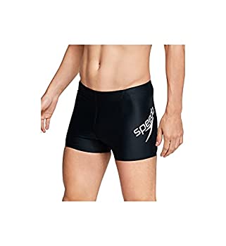 šۡ͢ʡ̤ѡSpeedo Logo Square Leg Speedo Black SM