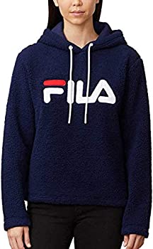 【中古】【輸入品・未使用】Fila レディース Josephine Sherpa クロップパーカー%カンマ% ピーコート(Peacoat)%カンマ% Large