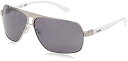 【中古】【輸入品・未使用】Guess Aviator サングラス GU6512 10C シャイニーダークニッケル/スモークミラー