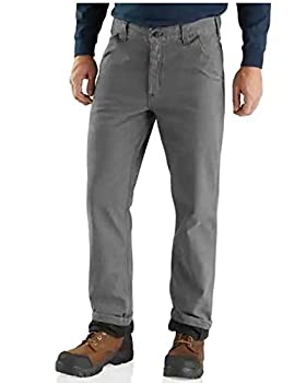 【中古】【輸入品・未使用】Carhartt Men's Rugged Flex Rigby Dungaree Knit Lined%カンマ% Gravel%カンマ% 36 x 30