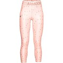 【中古】【輸入品・未使用】Under Armour ガールズ アーマー ヒートギア プリント ノベルティ クロップ レギンス、ピーチフロスト(845)/メタリッ...