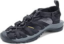 【中古】【輸入品・未使用】(キーン) KEEN レディース ウィスパー サンダル%カンマ% ブラック/マグネット。%カンマ% 10.5