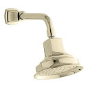 【中古】【輸入品・未使用】KOHLER 16244-AK-AF Margaux 2.5 GPM Single-Function Wall-Mount Showerhead with Catalyst Spray%カンマ%..