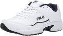 【中古】【輸入品・未使用】Fila メンズ メモリースポーツランド ランニングシューズ%カンマ% ホワイト/フィラネイビー/メタリックシルバー。%カンマ% 9 ...
