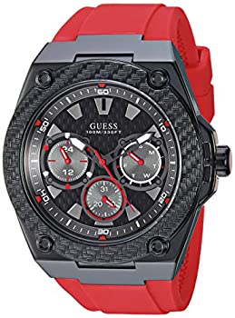 【中古】【輸入品・未使用】GUESS 45mm スポーツウォッチ レッド 【中古】【輸入品・未使用】GUESS 45mm スポーツウォッチ レッド