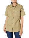 【中古】【輸入品・未使用】Carhartt レディース レギュラー 頑丈 プロフェッショナル 半袖シャツ US サイズ: Medium カラー: ベージュ