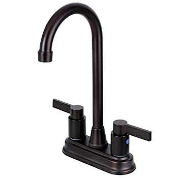 【中古】【輸入品・未使用】Kingston Brass KB8495NDL 4 in. Two Handle Centerset Bar Faucet