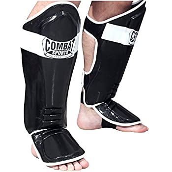 【中古】【輸入品・未使用】Ringside CombatスポーツMMAキックボクシングShin Guards、ブラック、大