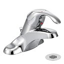 【中古】【輸入品・未使用】Moen 8434 商業用 M-Bition 4インチ センターセット 洗面所蛇口 グリッドストレーナー付き 1.5gpm クロム
