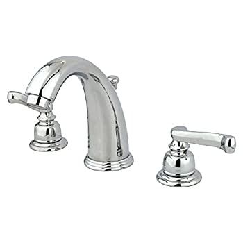 šۡ͢ʡ̤ѡKingston Brass KB981FL Two Handle 8 in. to 16 in. Widespread Lavatory Faucet with Retail Pop-up