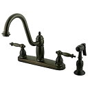 yÁzyAiEgpzKingston Brass KB7115TLBS Templeton 8-Inch Kitchen Faucet with Brass Sprayer%J}% Oil Rubbed Bronze by Kingston Brass