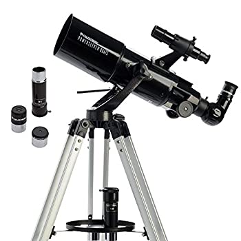 【中古】【輸入品 未使用】Celestron 21087 PowerSeeker 80AZS Telescope (Black) by Celestron