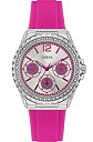 【中古】【輸入品・未使用】Guess Starlight レディースウォッチ ピンクラバー Glitz W0846L2