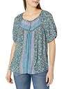 【中古】【輸入品・未使用】Lucky Brand SHIRT シャツ レディース US サイズ: Medium カラー: グリーン