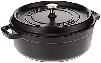 【中古】【輸入品・未使用】[ストウブ] staub シャロー ラウンド ココット 26cm ブラック [並行輸入品] [ホーム&キッチン]