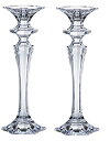 【中古】【輸入品・未使用】Barski - 美しいクリスタルラインキャンドルスティック - キャンドルスティックは高さ8インチ - ヨーロッパ製 - 2個セット