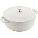 【中古】【輸入品・未使用】Staub 鋳鉄 3.75クォート エッセンシャル フレンチオーブン 3.75-Qt ホワイト 11732402