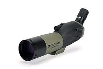 Celestron ? Ultima 65 角度付きスポッティングスコープ スマートフォンアダプター付き ? 18~55x65mm ズーム接眼レンズ ? マルチコート光学式 バ