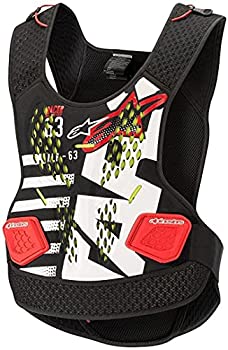 【中古】【輸入品・未使用】Alpinestars Sequence オートバイチェストプロテクター ブラック/ホワイト/..