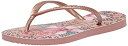 【中古】【輸入品・未使用】Havaianas ユニ 子供用 スリム アニマル フローラル ビーチサンダル US サイズ: 3Y/4W カラー: ピンク