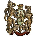 【中古】【輸入品・未使用】英国壁彫刻 王家のライオン 紋章 彫像 装飾/ Design Toscano Inc Heraldic Royal Lions Coa...