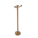 【中古】【輸入品 未使用】Allied Brass TS-28-BBR Free European Style Holder Toilet Tissue Stand カンマ Brushed Bronze