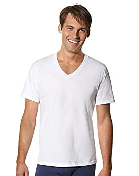 【中古】【輸入品・未使用】Hanes メンズ トールマン VネックTシャツ (3枚組) (XXXL、ホワイト)